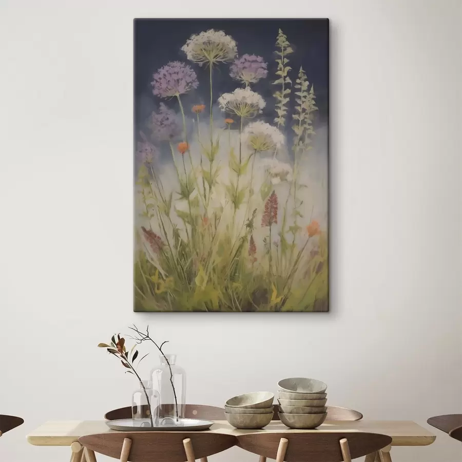 Tableau Herbes des champs, imitation d'un tableau s50143