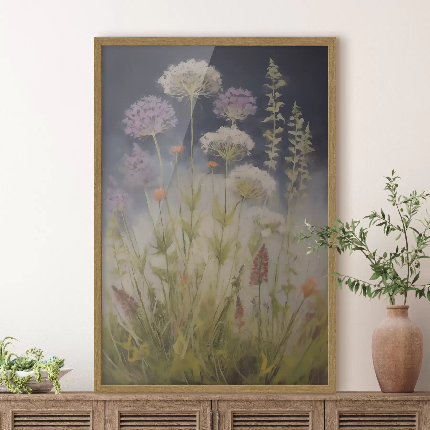 Papier peint Herbes et amour f50143