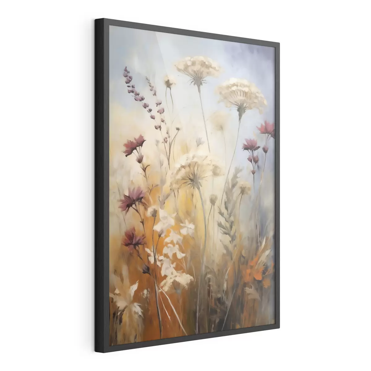 Poster Fleurs des champs ambrées f50144