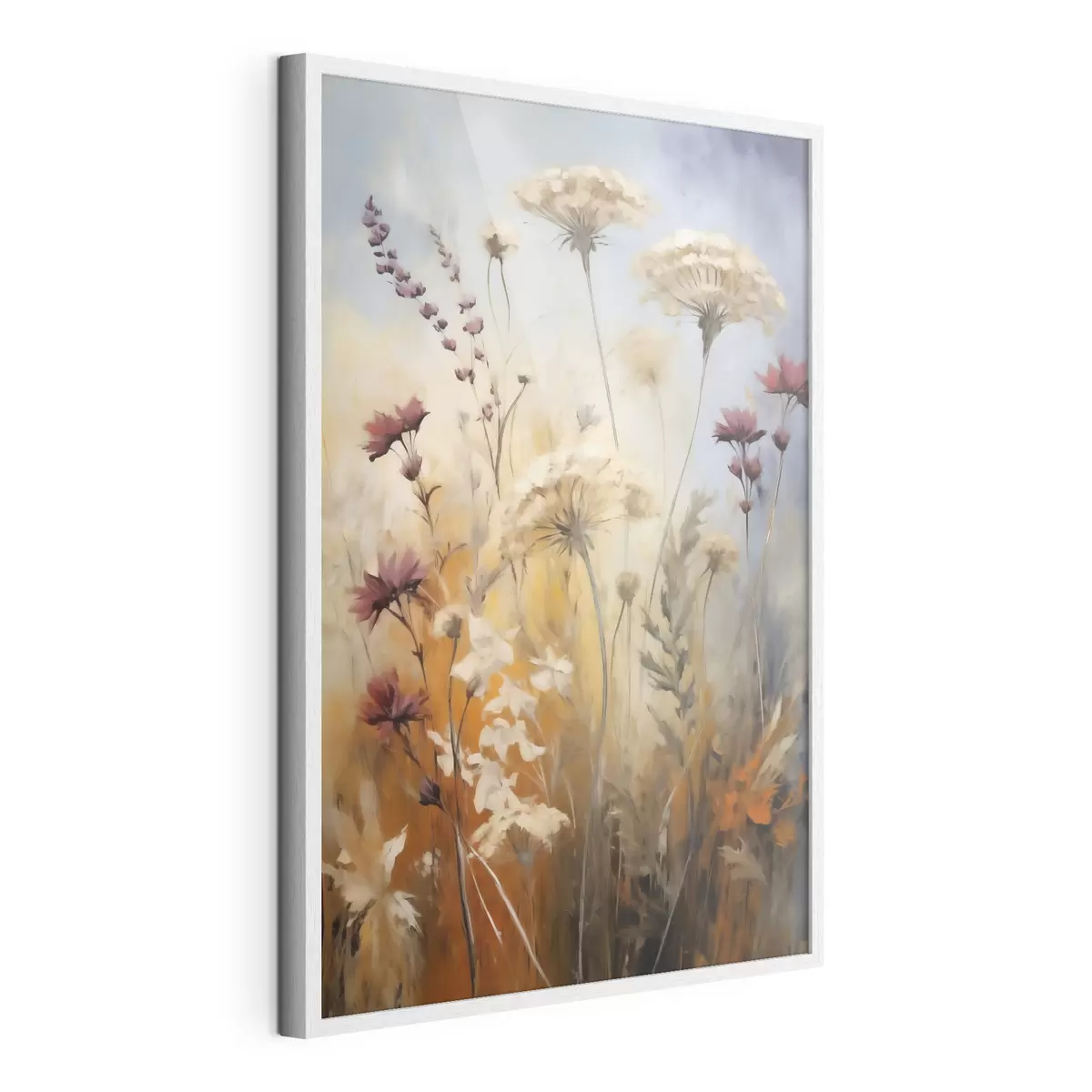 Poster Fleurs des champs ambrées f50144