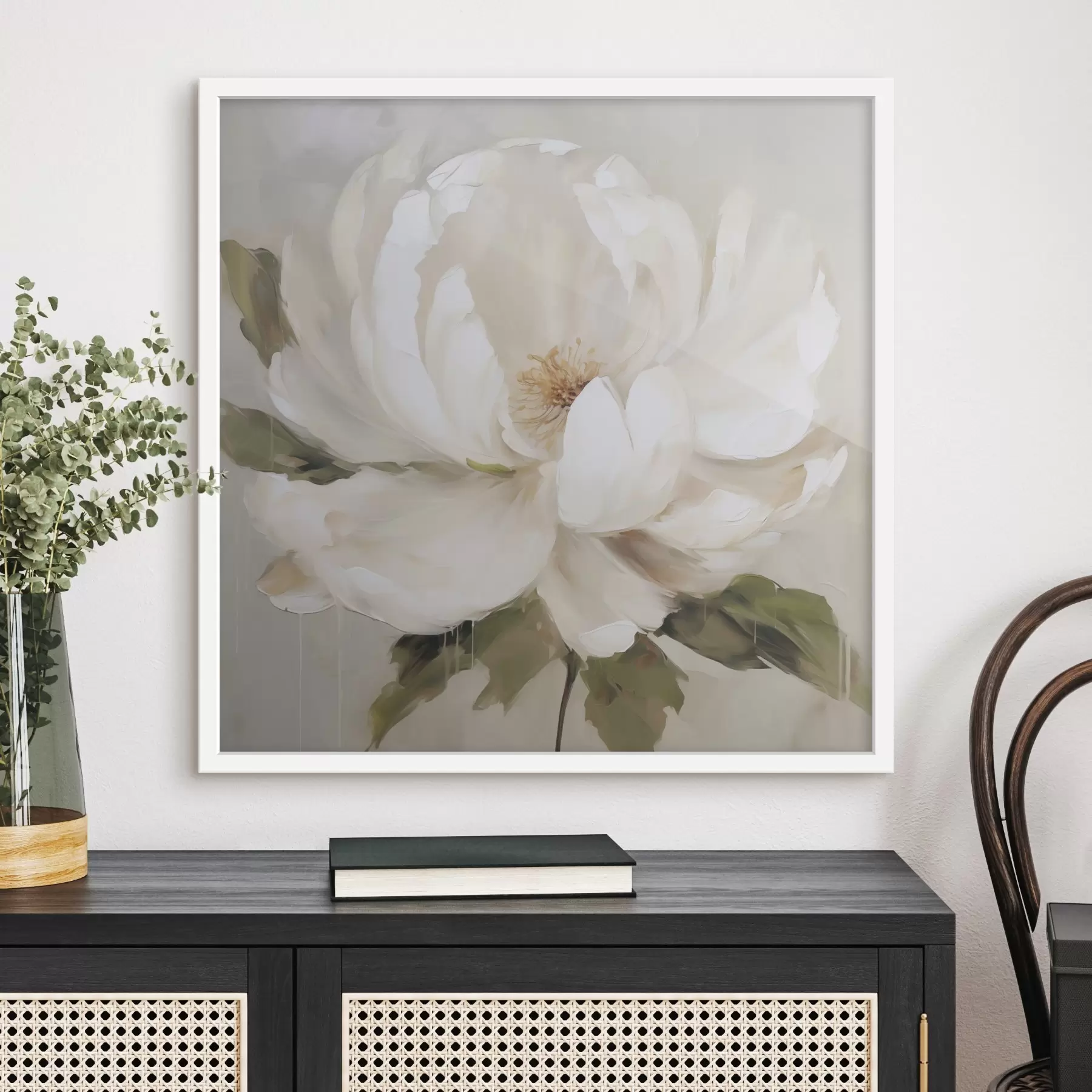 Papier peint Pivoines et caresse f50146