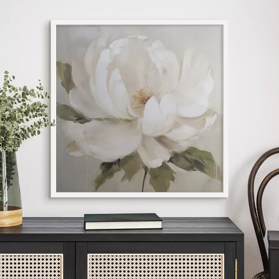 Papier peint Pivoine, imitation d'un tableau f50146