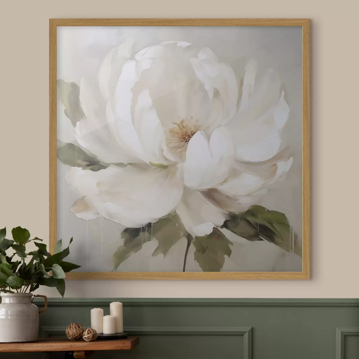 Poster Pivoines et caresse f50146