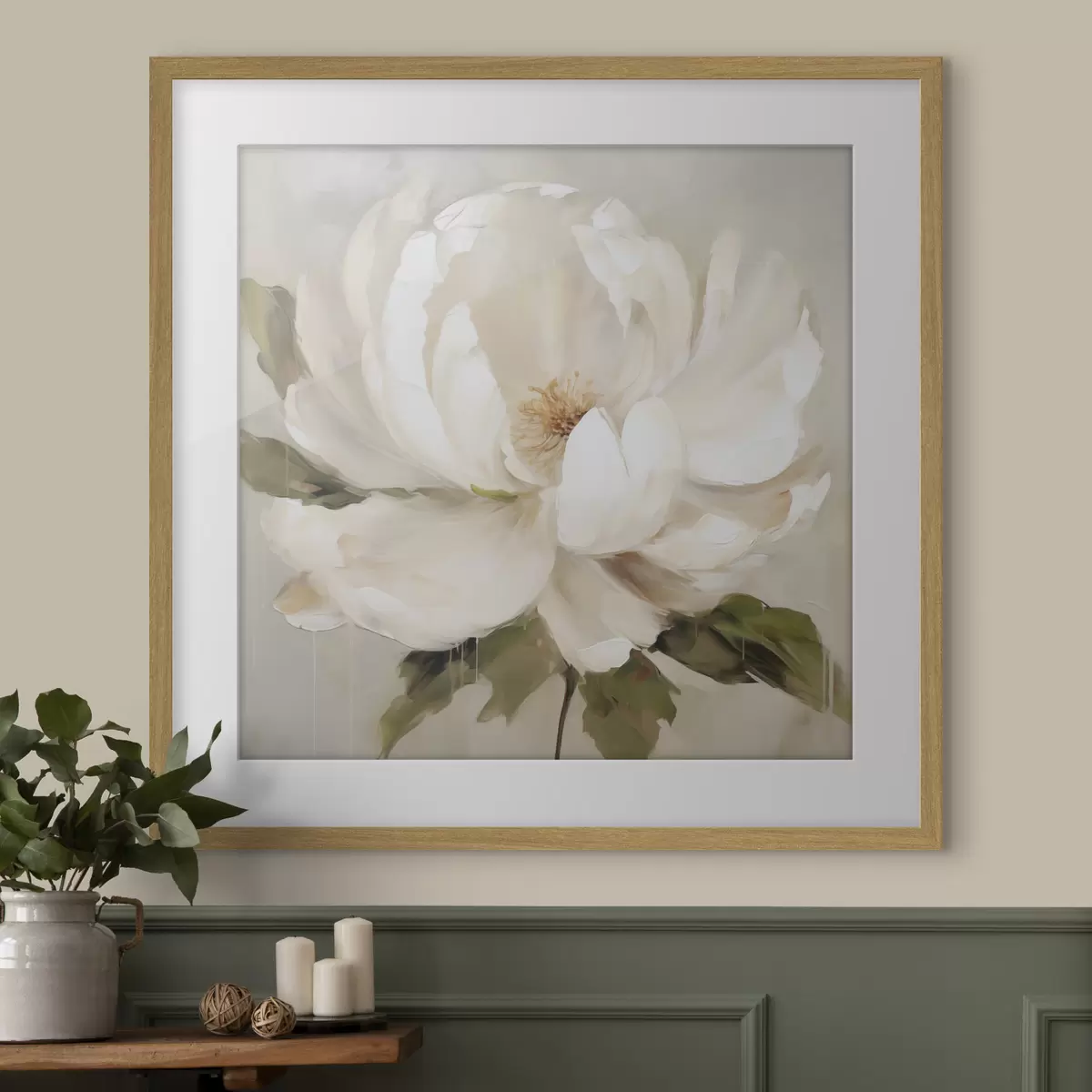 Poster Pivoines et caresse f50146