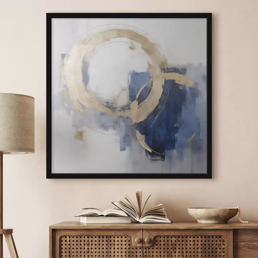 Papier peint Composition abstraite, imitation de la peinture f50148
