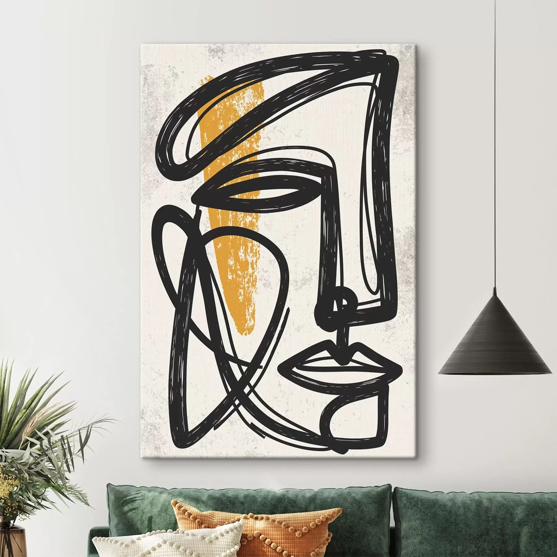 Tableau Un visage abstrait s49859