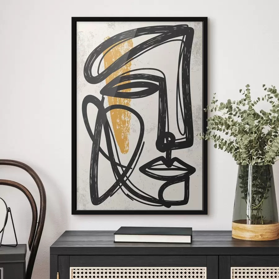 Papier peint Un visage abstrait f49859