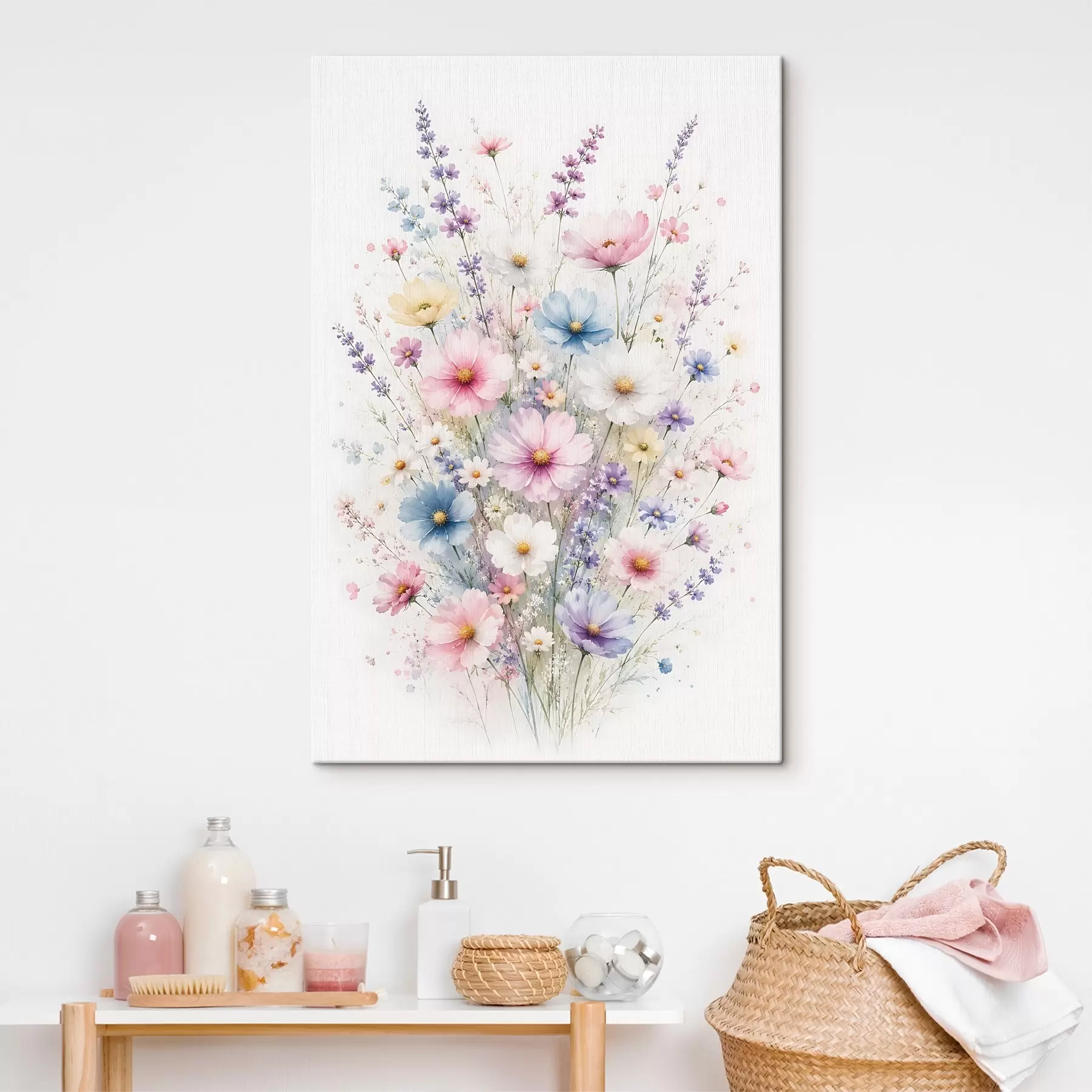 Tableau Un bouquet délicat de fleurs sauvages s49935