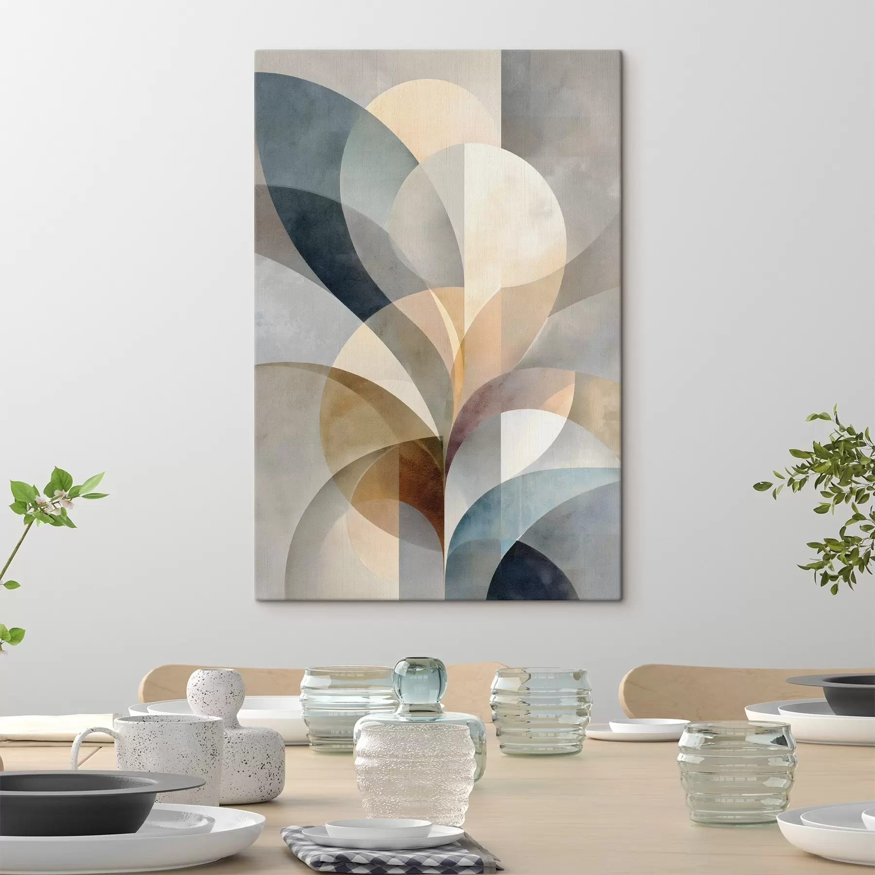 Tableau Stylisation abstraite de plantes s49942