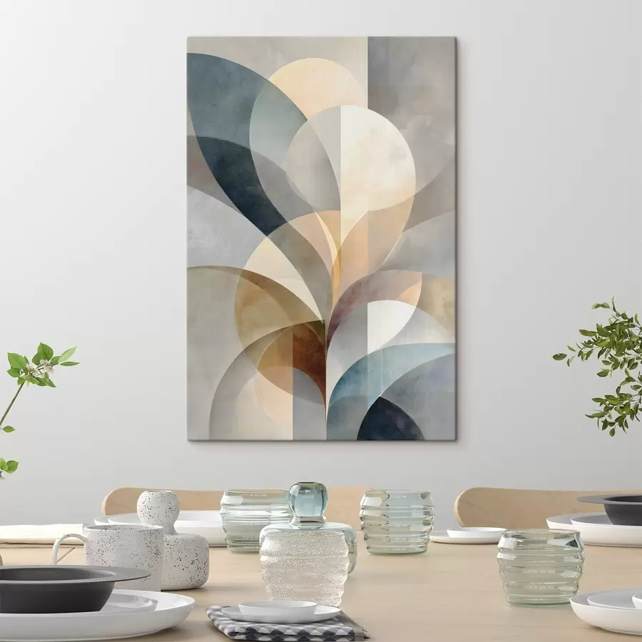 Tableau Stylisation abstraite de plantes s49942