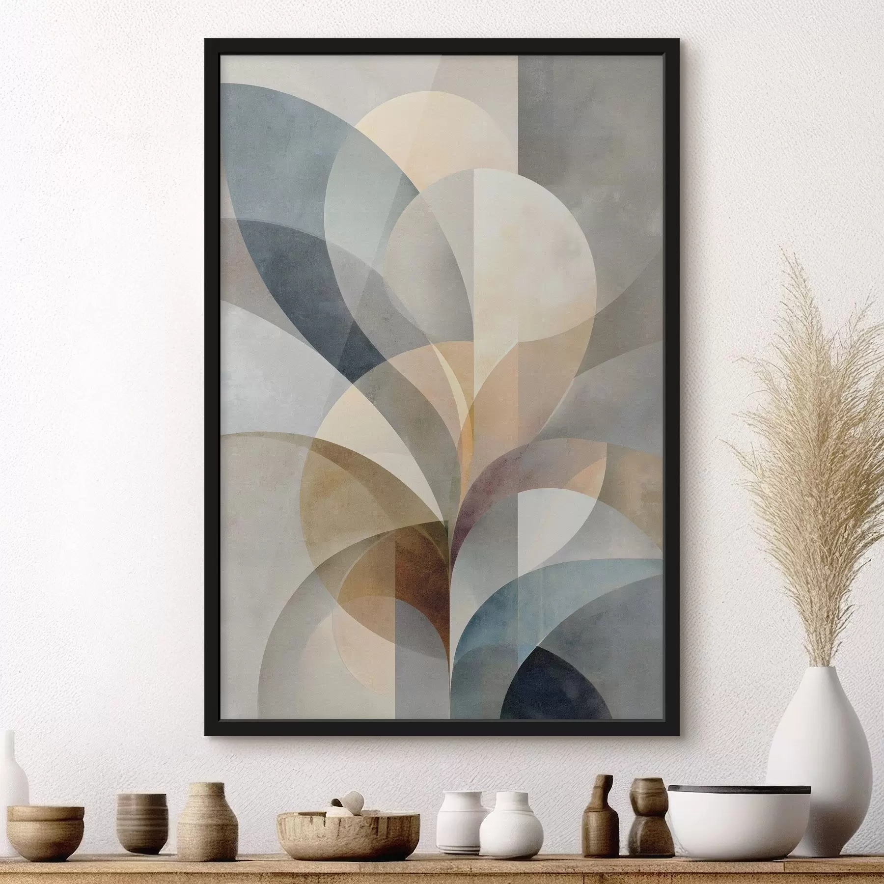 Papier peint Stylisation abstraite de plantes f49942