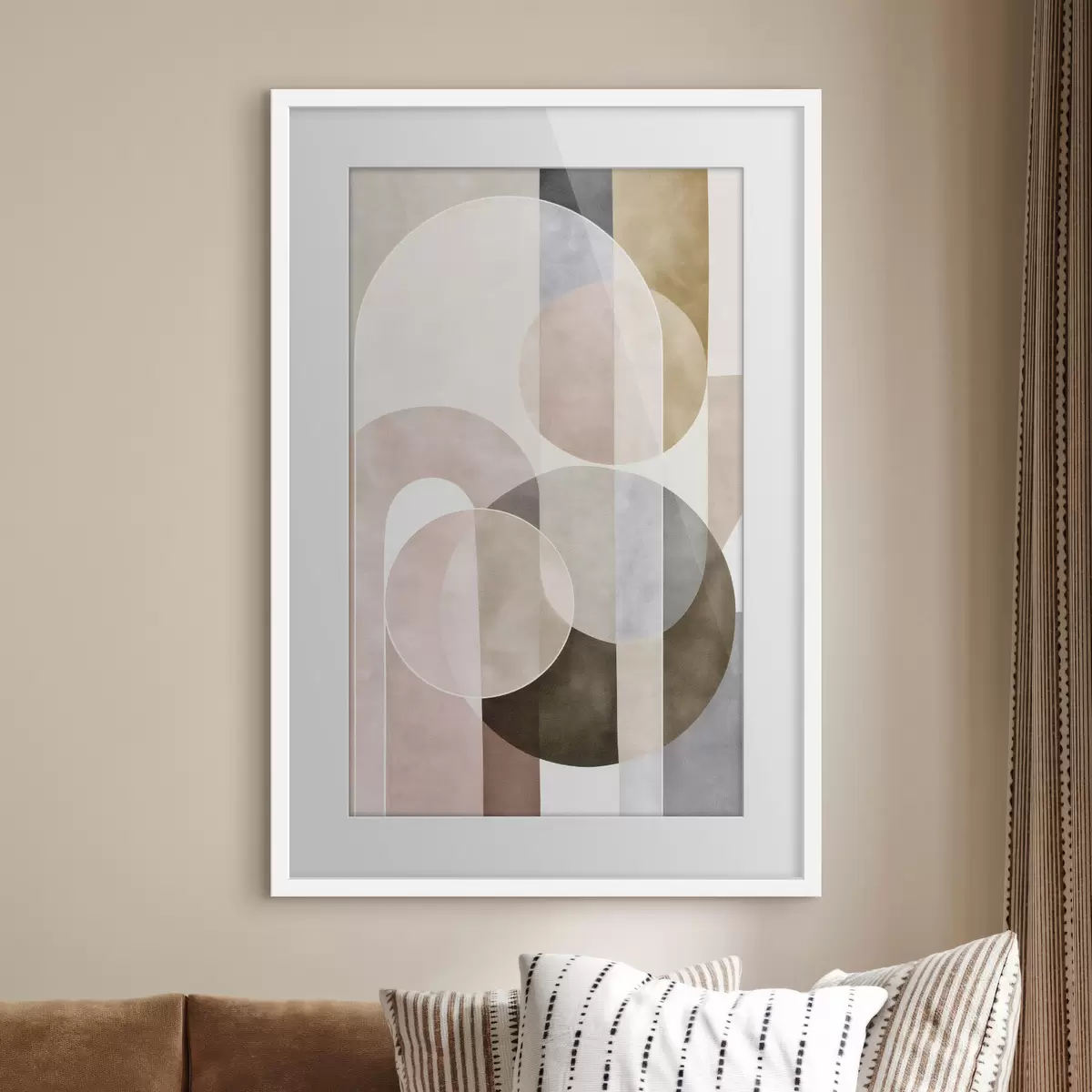 Poster Cercles et contraste f50157