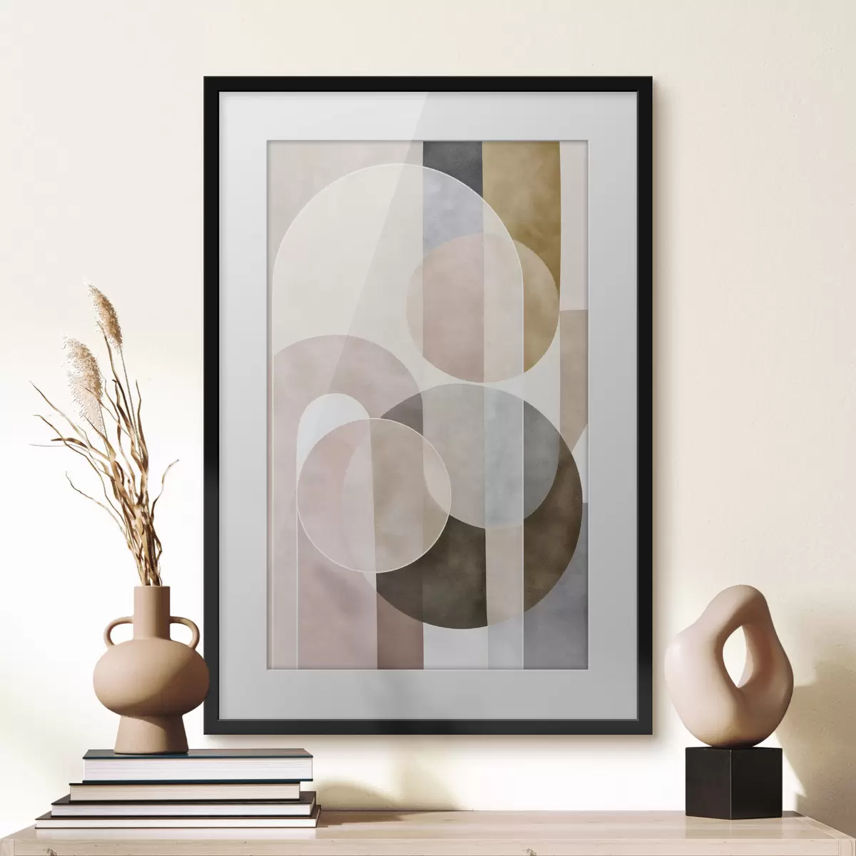 Poster Cercles et contraste f50157