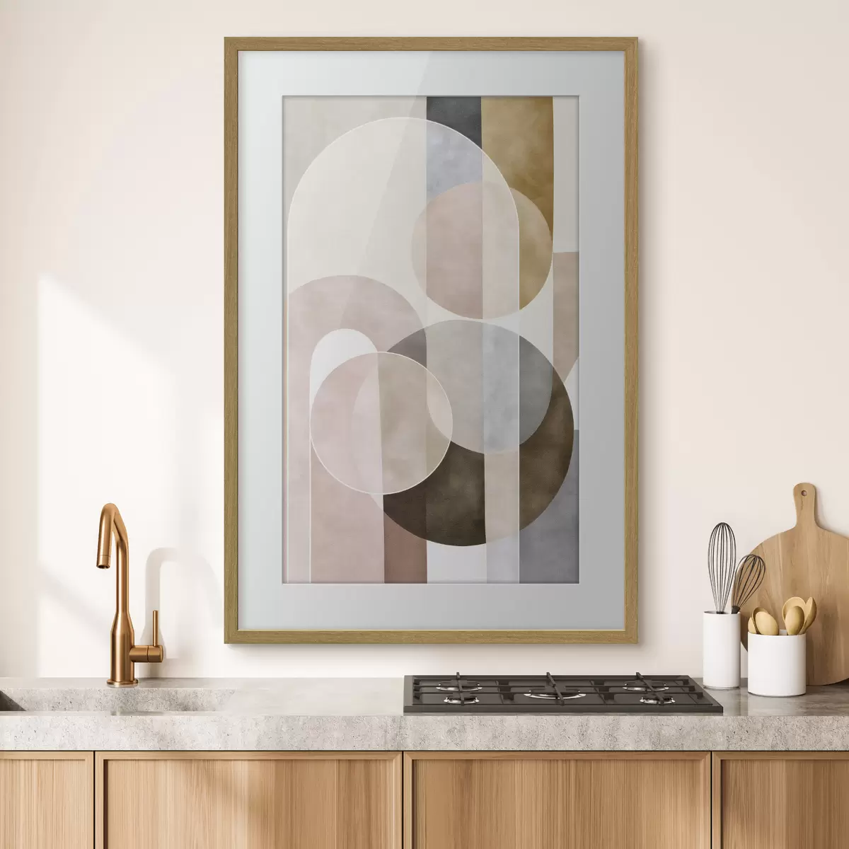 Poster Cercles et contraste f50157