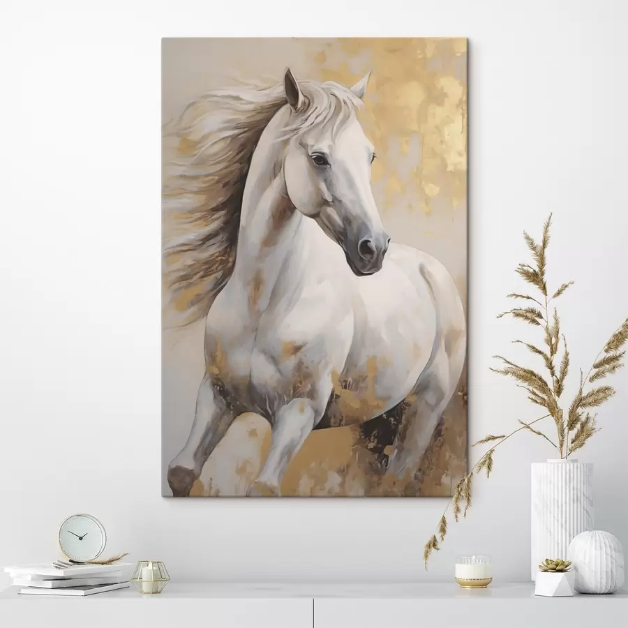 Tableau Cheval, imitation d'une peinture s50187
