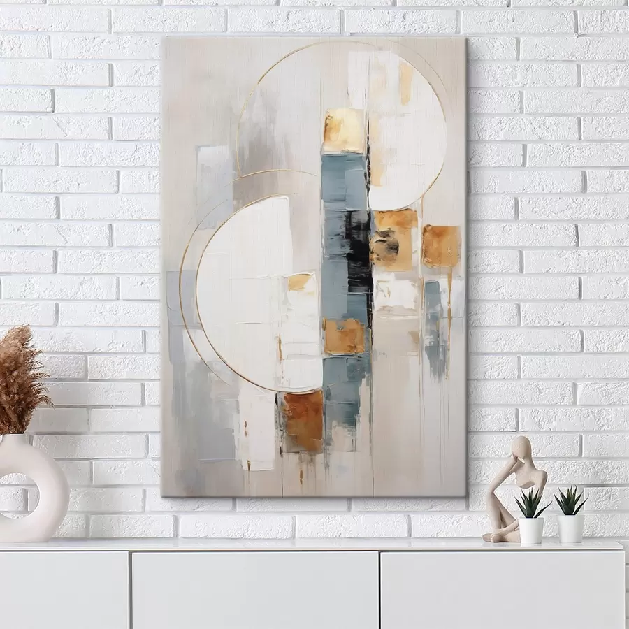 Tableau Composition abstraite, imitation de la peinture s50196