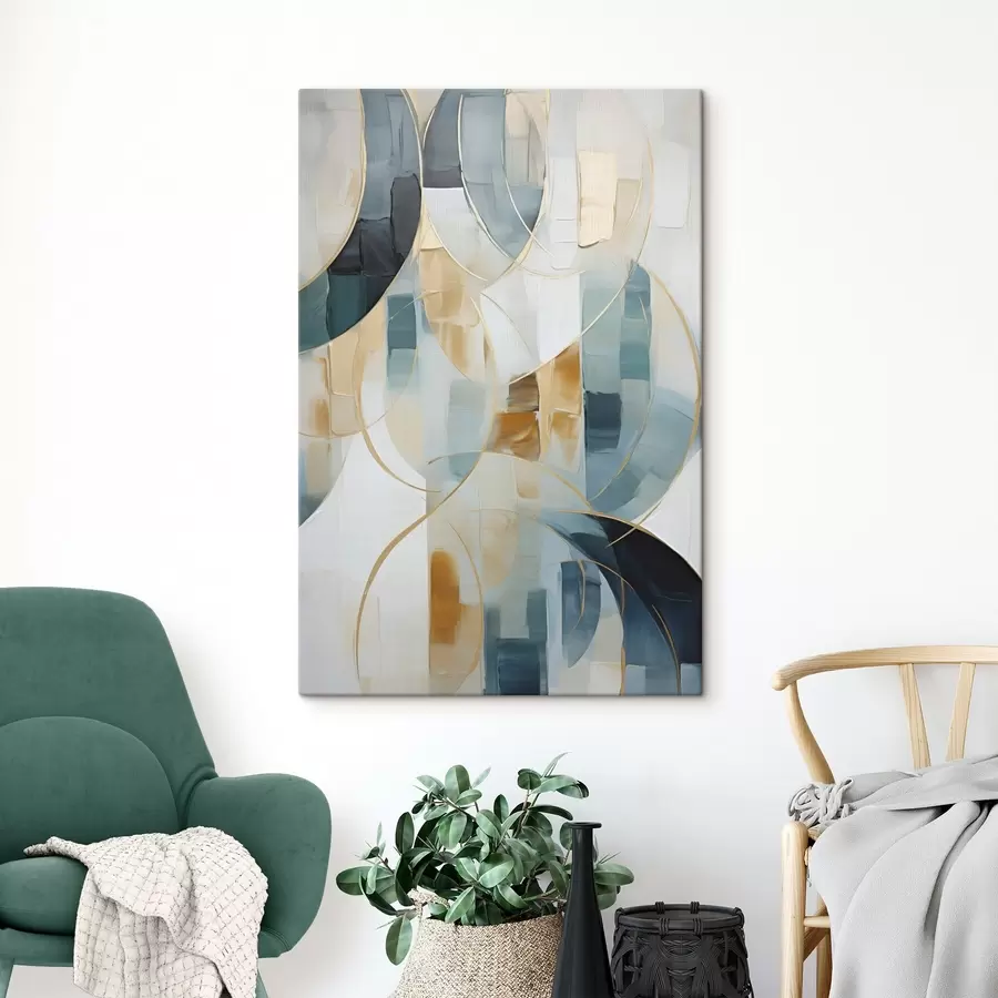 Tableau Composition abstraite, imitation de la peinture s50197