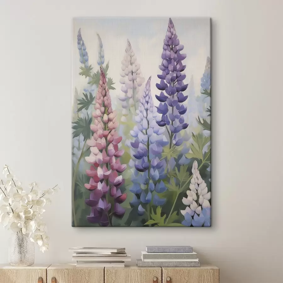 Tableau Fleurs, peinture d'imitation s50198