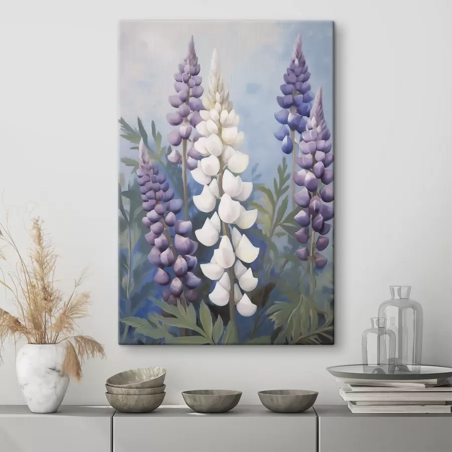 Tableau Fleurs, peinture d'imitation s50199