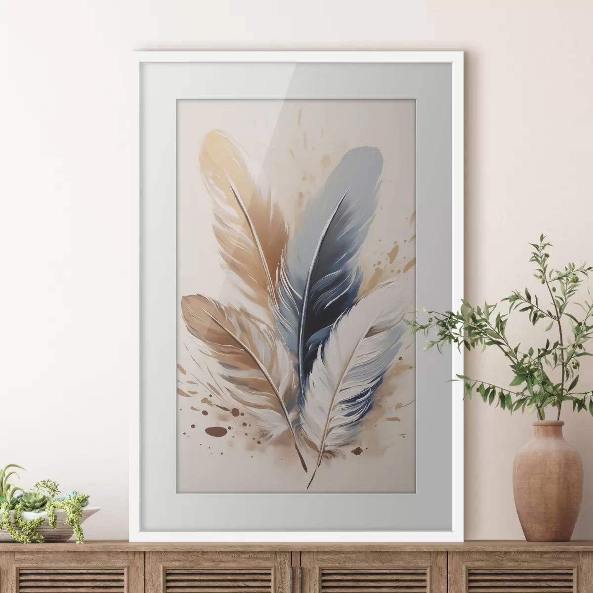 Poster Plumes et couleurs f50192