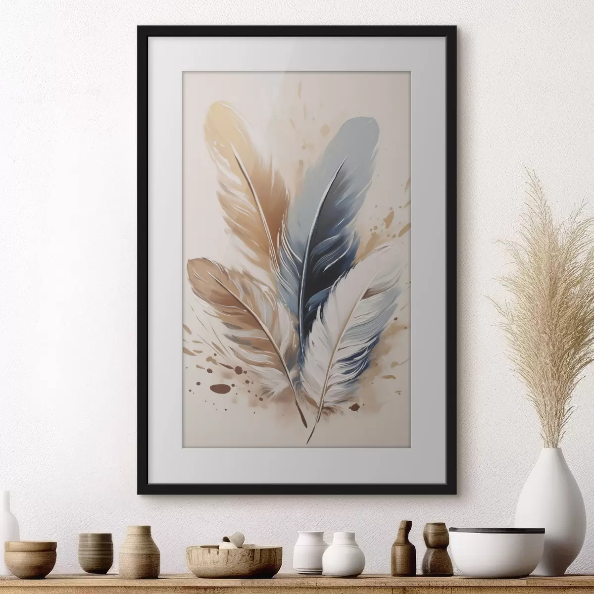 Poster Plumes et couleurs f50192