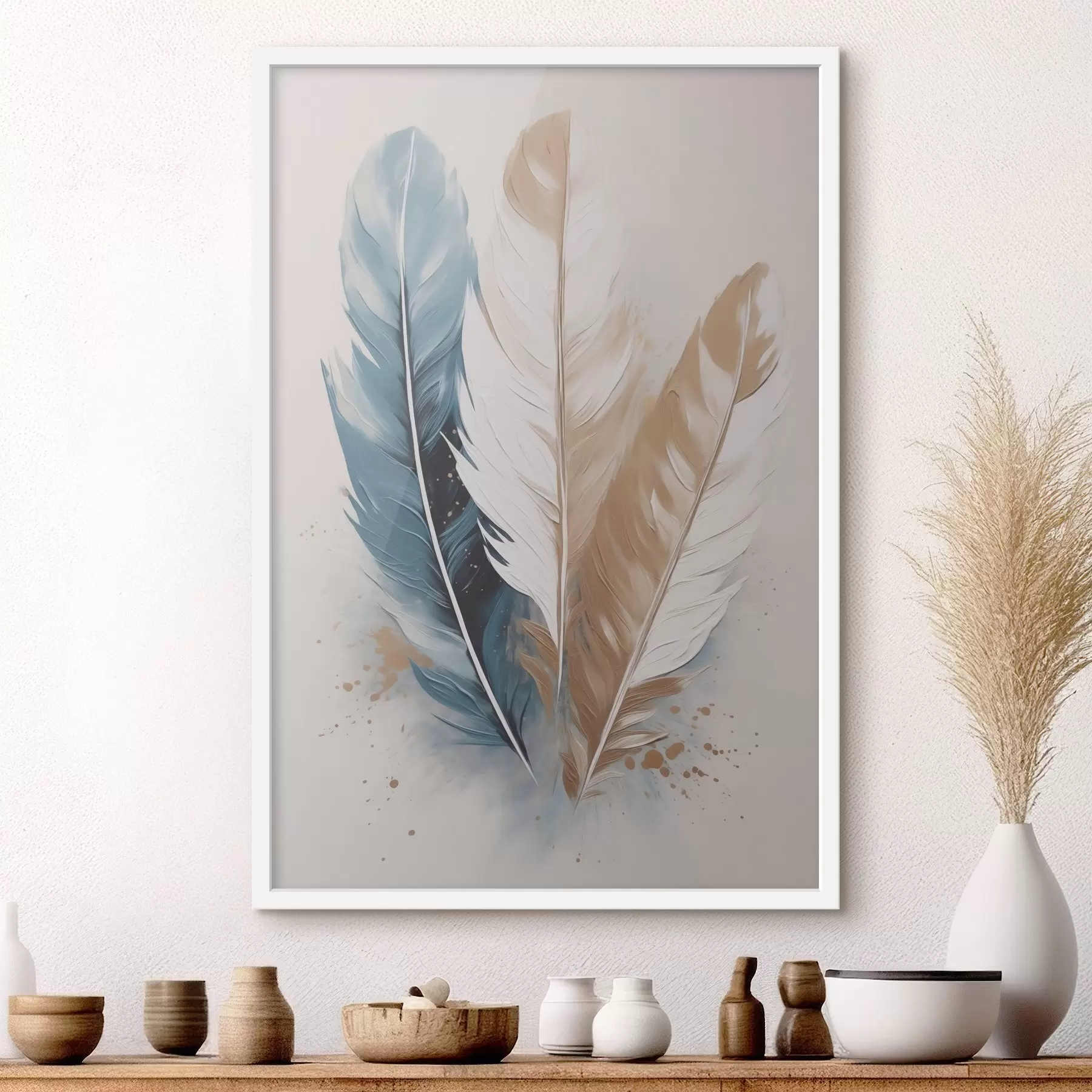 Papier peint Plumes et vie f50193