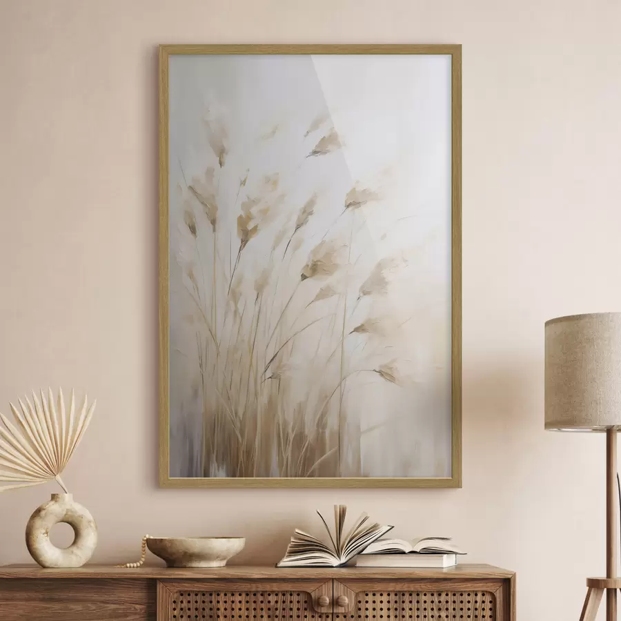 Papier peint Épis de maïs abstraits, imitation de peinture f50194