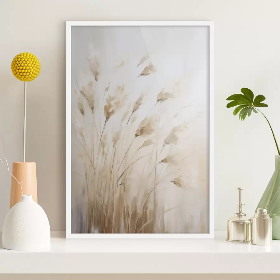 Papier peint Épis de maïs abstraits, imitation de peinture f50194