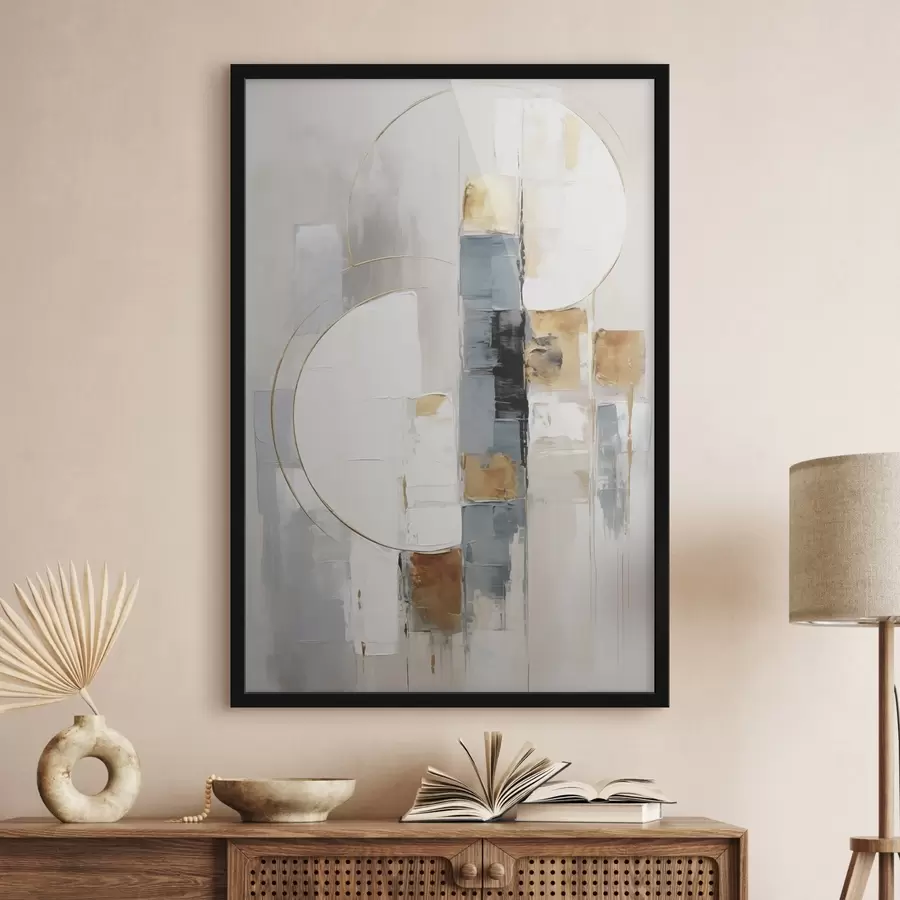 Papier peint Composition abstraite, imitation de la peinture f50196