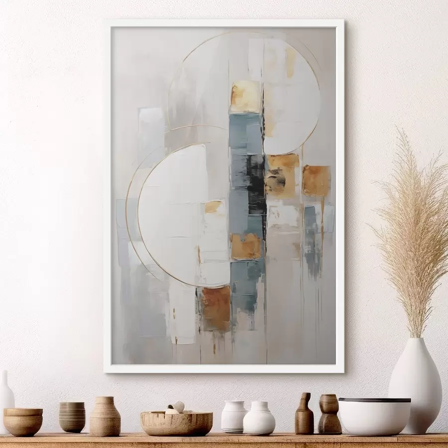 Papier peint Composition abstraite, imitation de la peinture f50196
