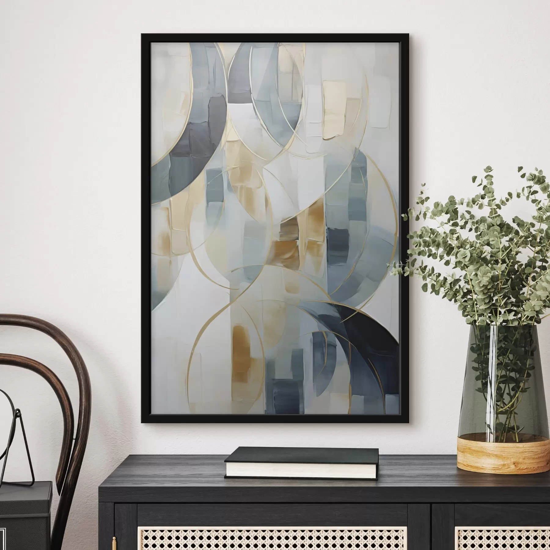 Papier peint Composition abstraite, imitation de la peinture f50197
