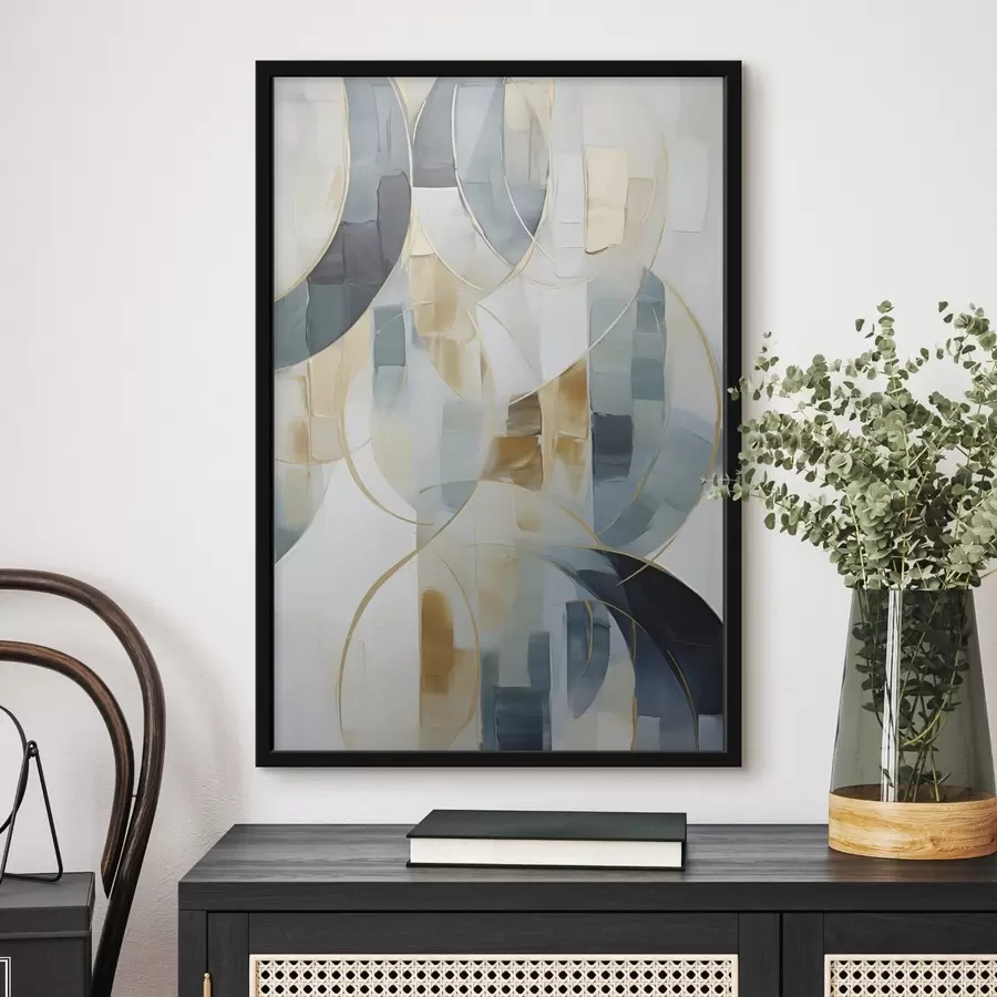 Papier peint Composition abstraite, imitation de la peinture f50197