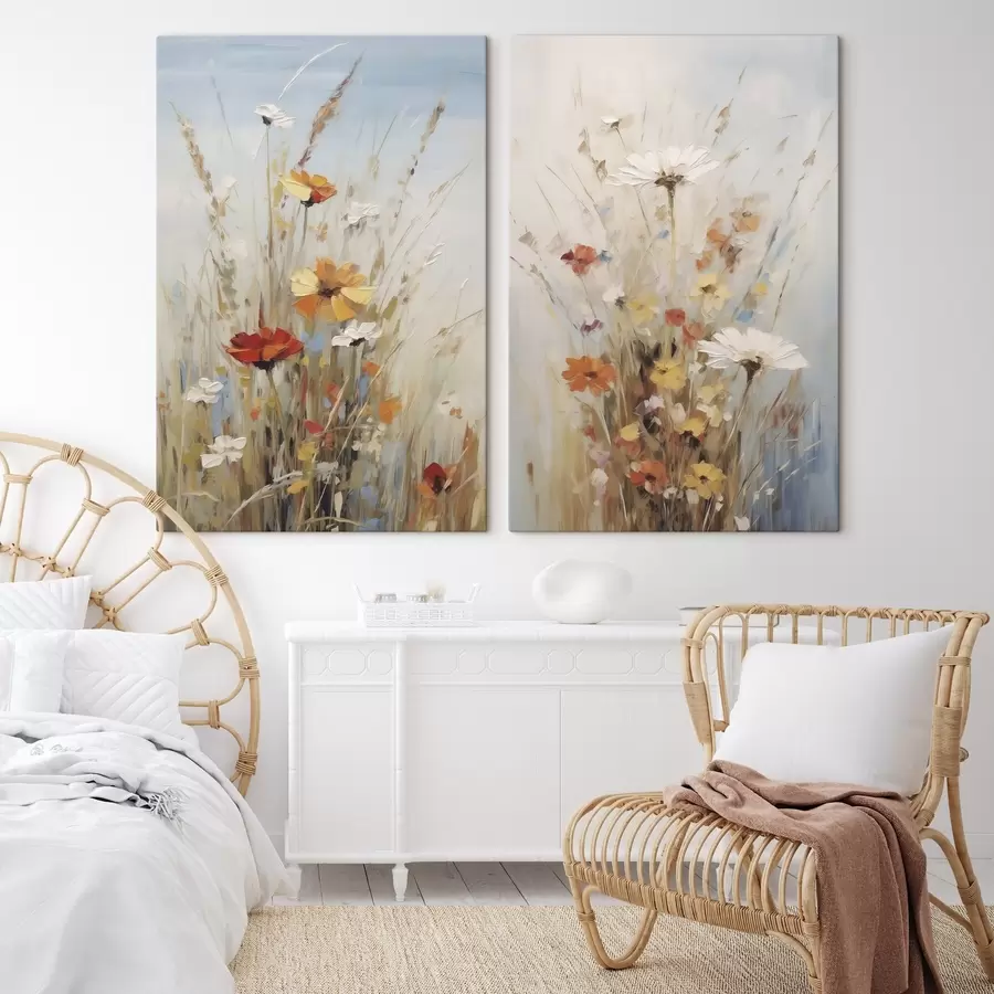 Tableau Fleurs sauvages, imitation d'un tableau m30818 