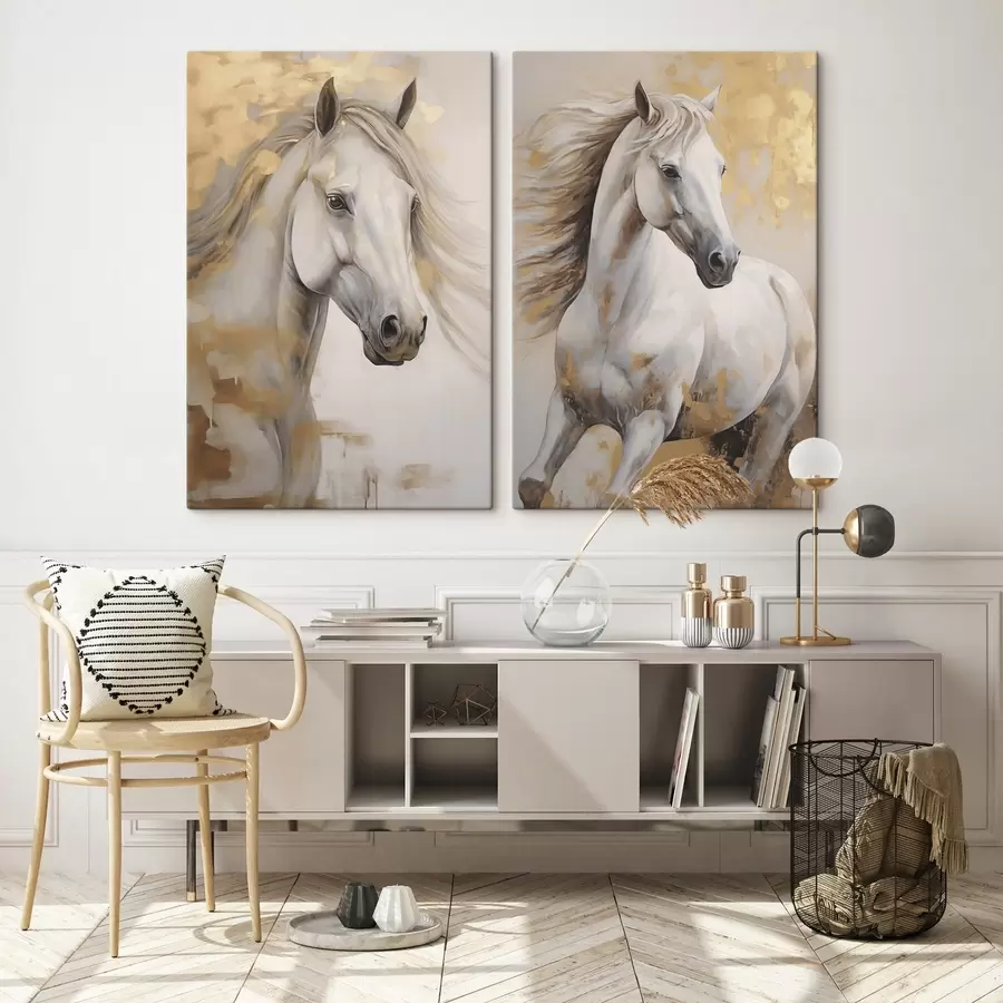 Tableau Cheval, imitation d'une peinture m30820 