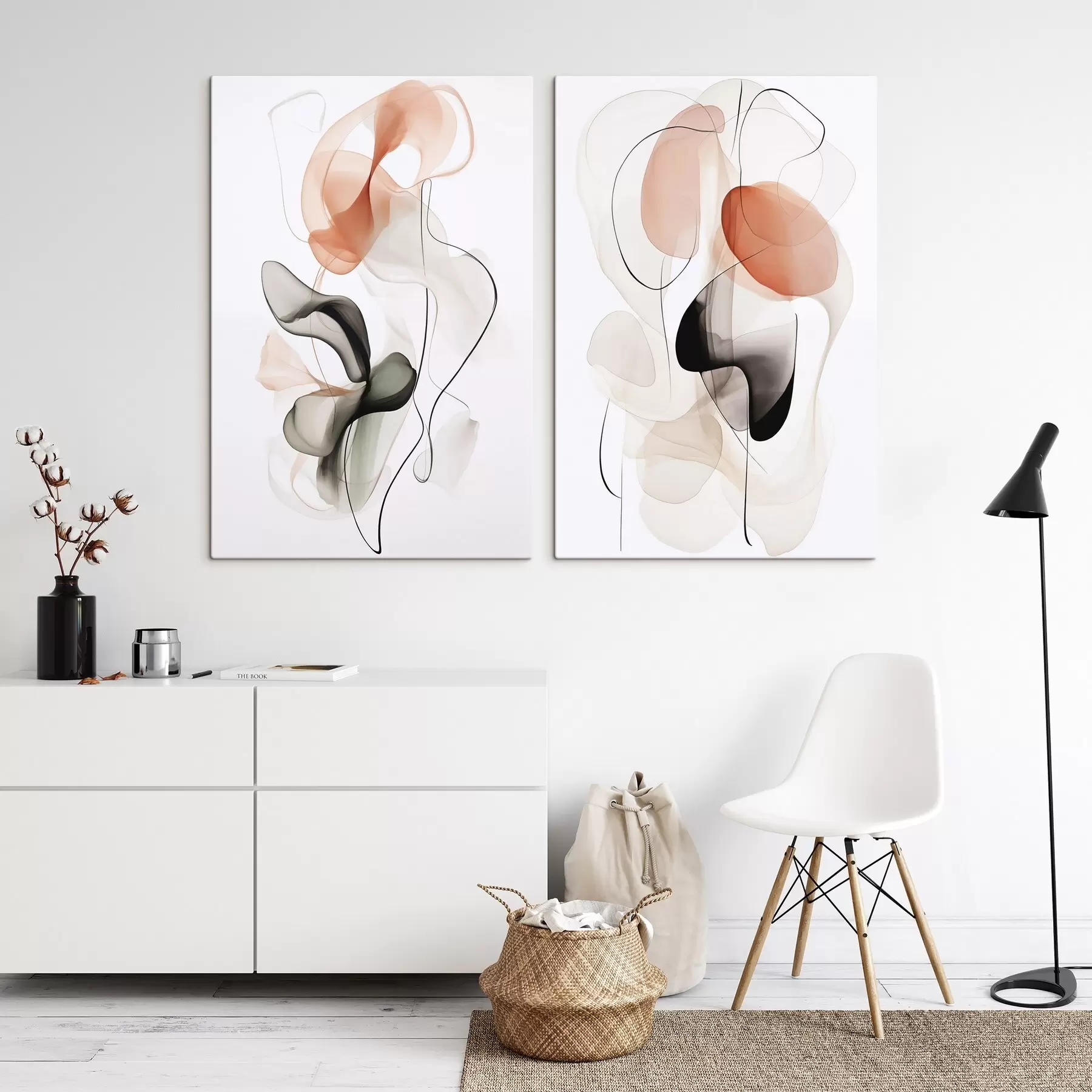 Tableau Abstraction, imitation de la peinture m30821 