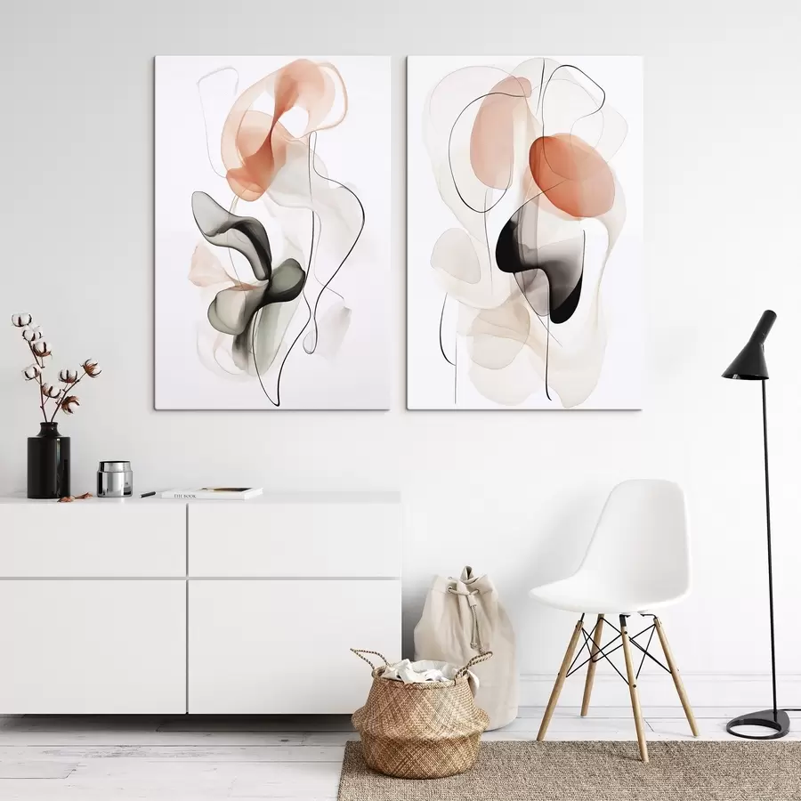 Tableau Abstraction, imitation de la peinture m30821 
