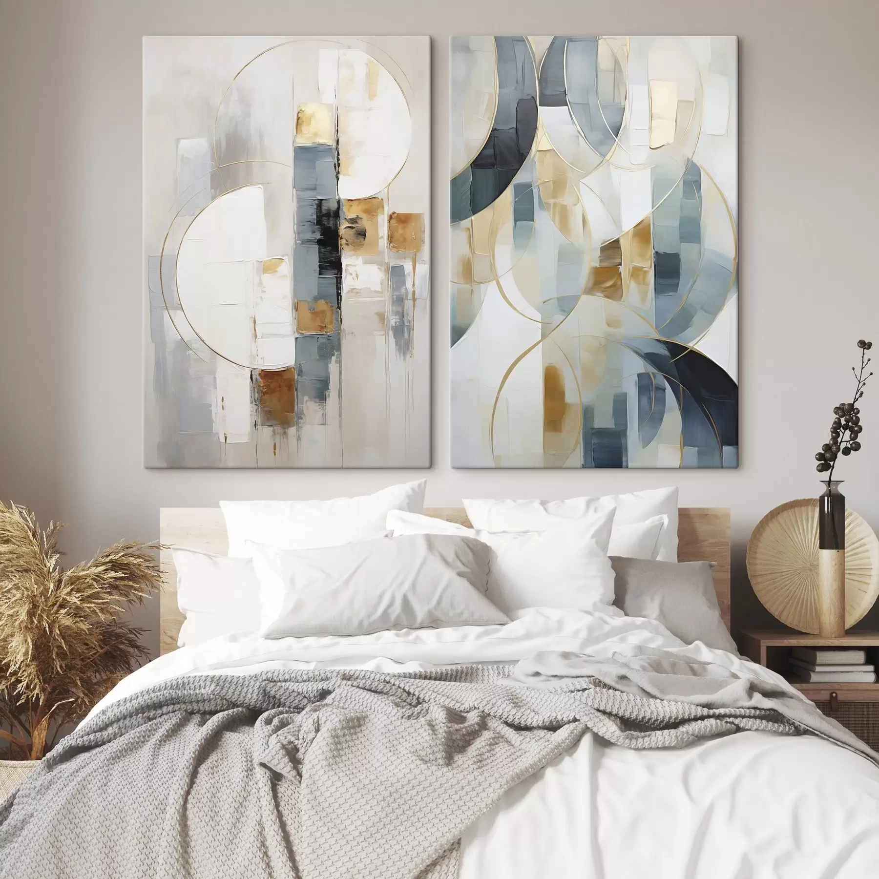 Tableau Composition abstraite, imitation de la peinture m30825 