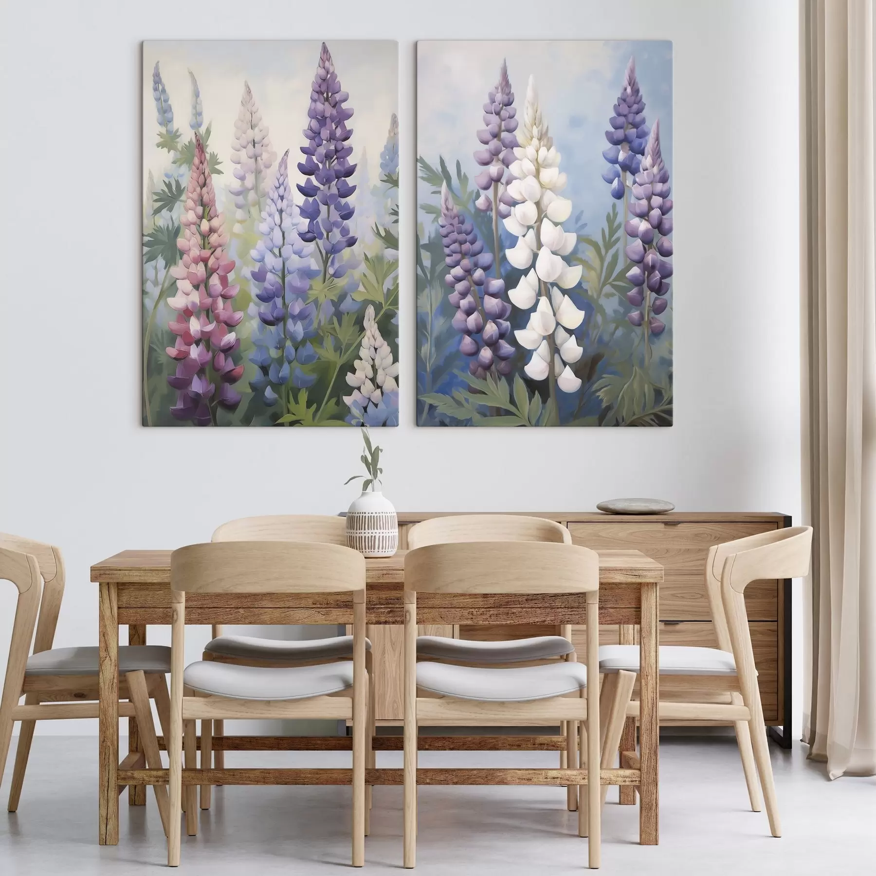 Tableau Fleurs, peinture d'imitation m30826 