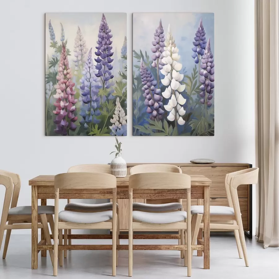 Tableau Fleurs, peinture d'imitation m30826 