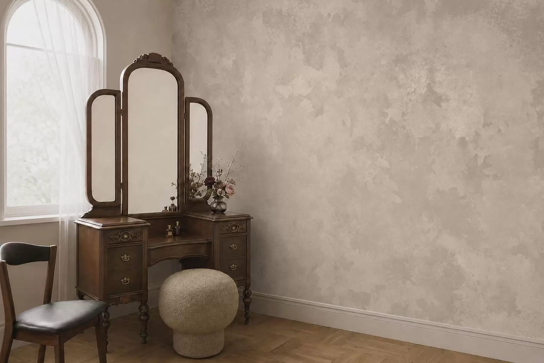 Papier peint Une texture beige amande chaleureuse aux dégradés naturels et doux w05814