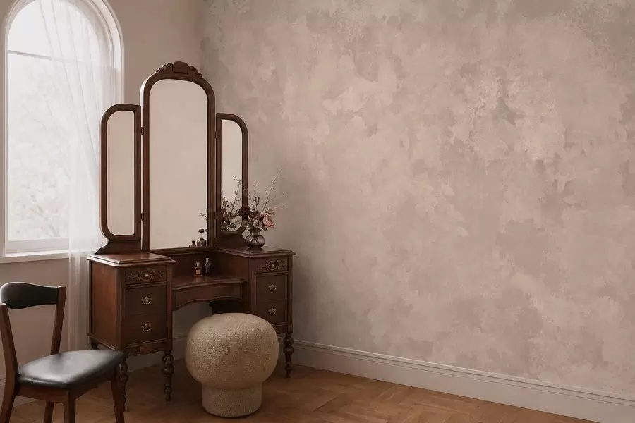 Papier peint Une texture beige amande chaleureuse aux dégradés naturels et doux w05814