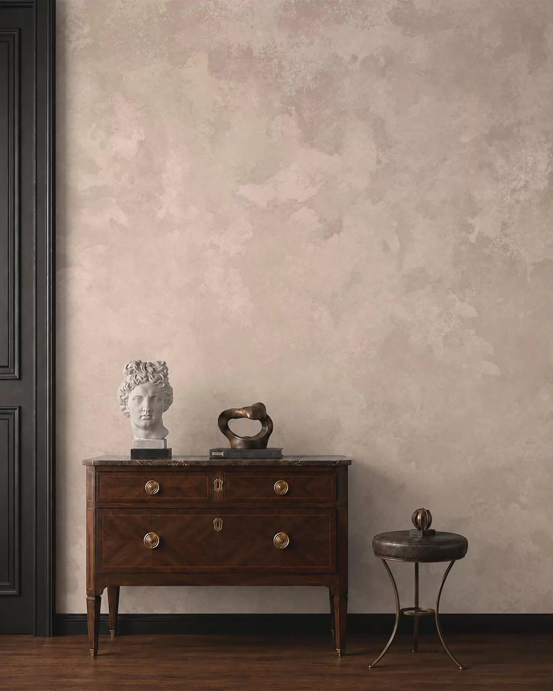 Papier peint Une texture beige amande chaleureuse aux dégradés naturels et doux w05814