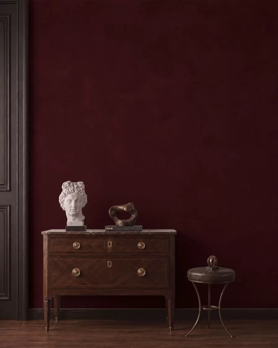 Papier peint Une couleur cerise foncée, avec une finale douce et veloutée w05814v2