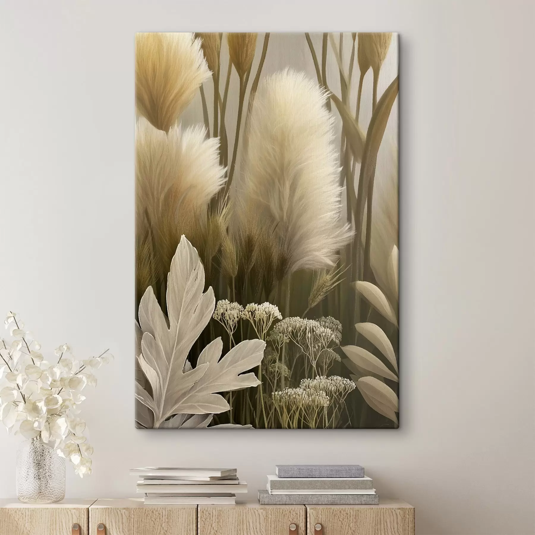 Tableau Le bruissement des fleurs séchées s50168