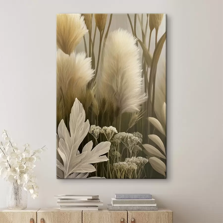 Tableau Le bruissement des fleurs séchées s50168