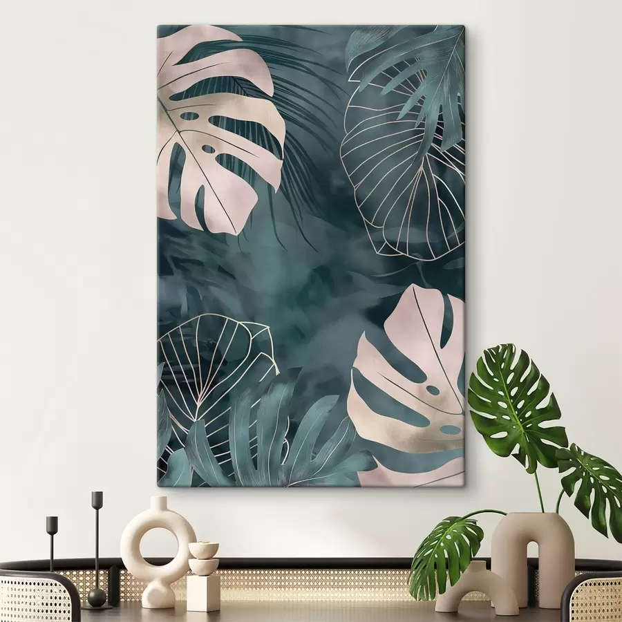 Tableau Feuilles de monstera s50177