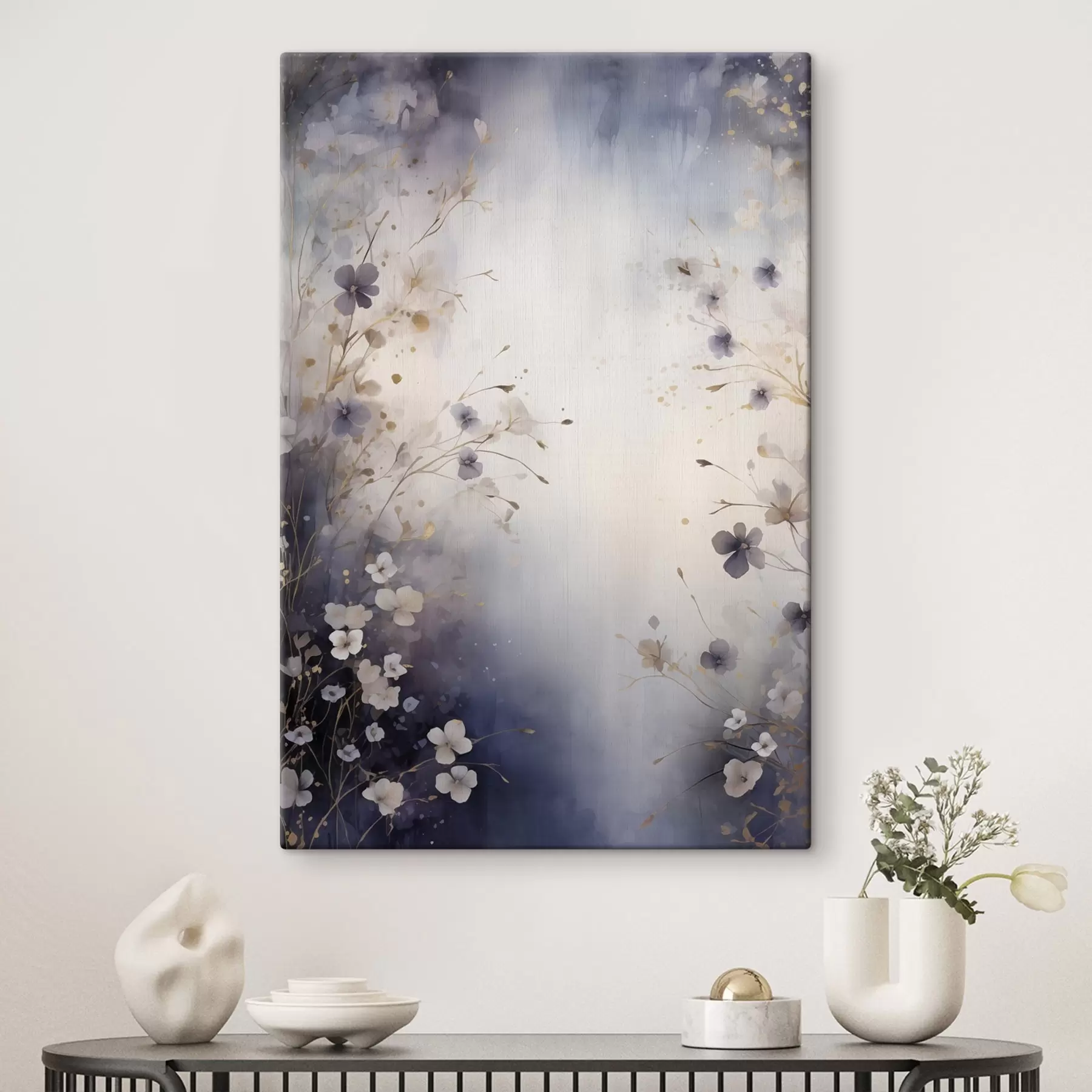 Tableau Crépuscule floral s50179