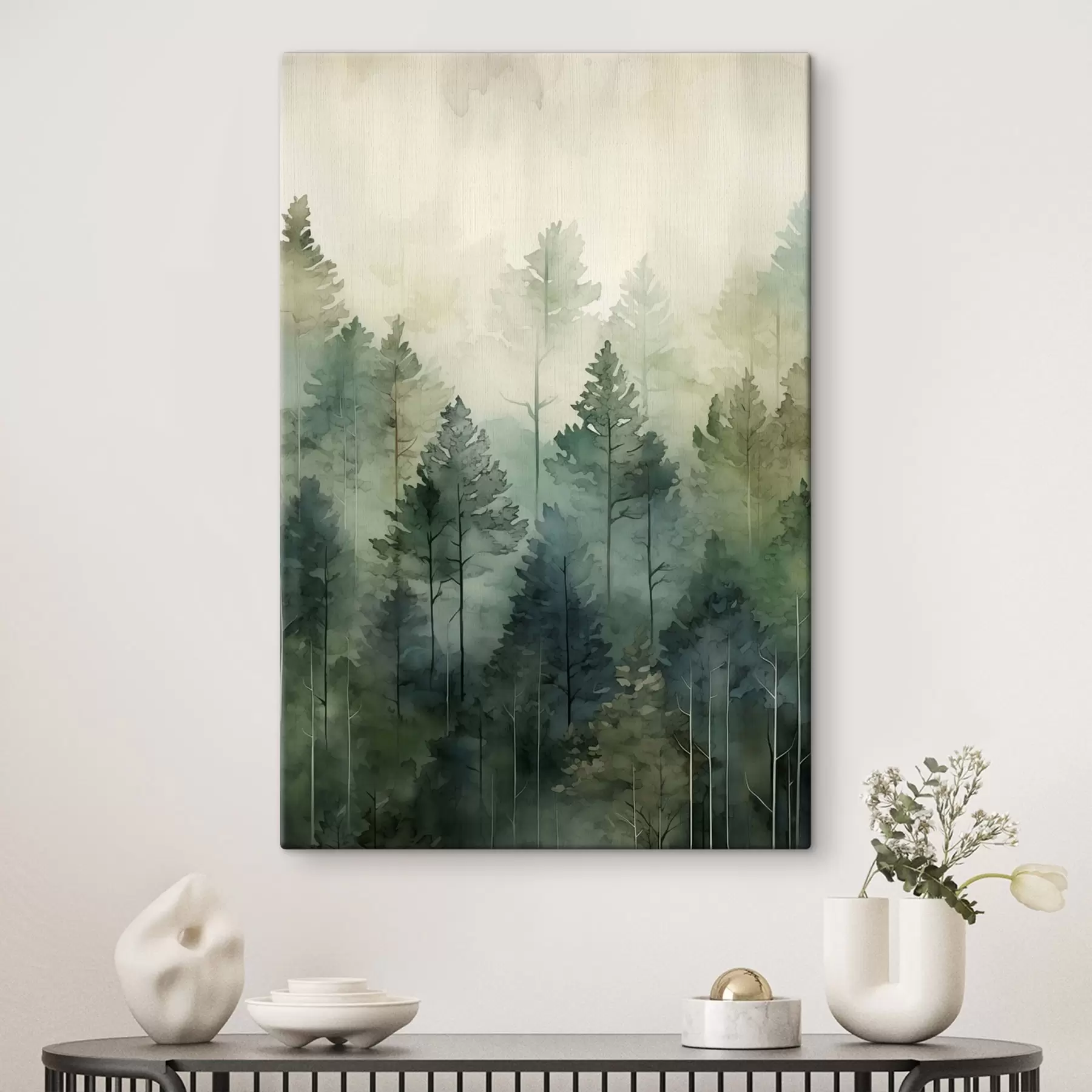 Tableau Taïga émeraude s50181