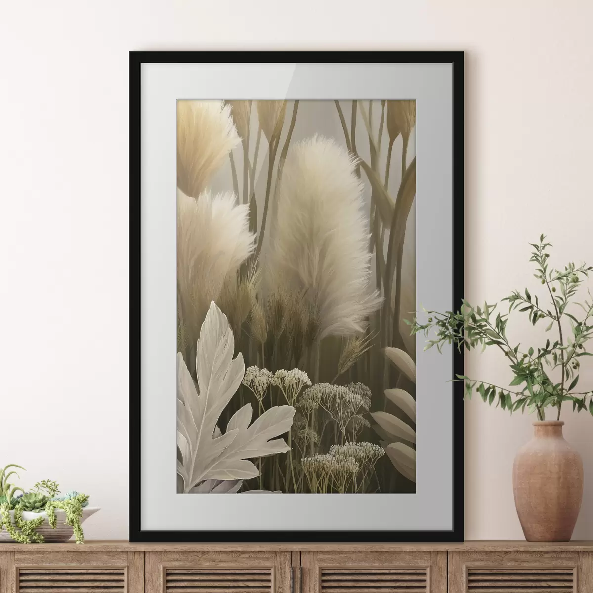 Poster Le bruissement des fleurs séchées f50168