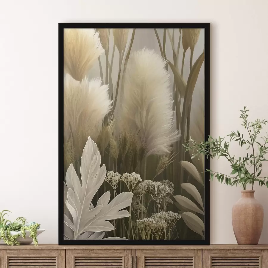Papier peint Le bruissement des fleurs séchées f50168